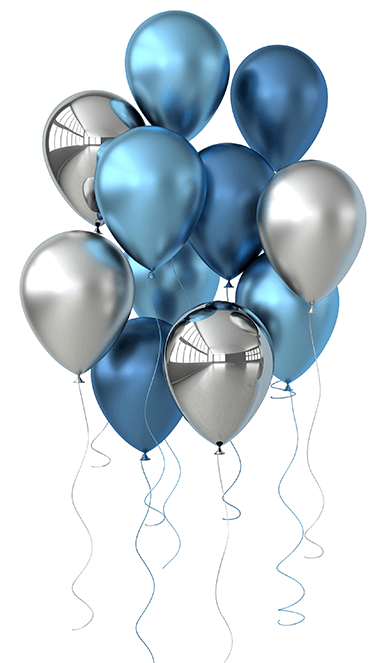 Group of 11 balloons